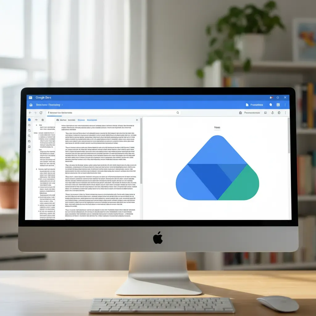 Google Docs word processor compared visually to Google Slides presentation tool interface